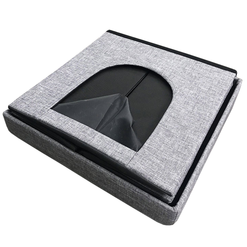 封閉式折疊貓窩貓屋貓房子 深灰色 (圖片4)