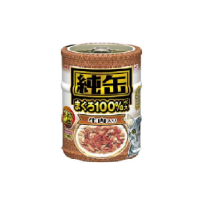 貓罐頭-貓濕糧-日本AIXIA愛喜雅-純缶系列-貓罐頭-吞拿魚-牛肉-65g-3缶入-啡-JMY3-17-AIXIA-愛喜雅-寵物用品速遞