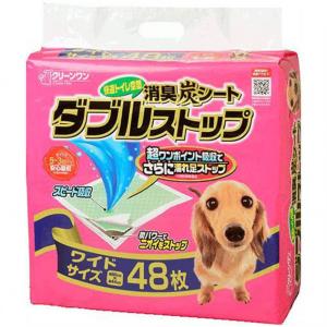 狗狗清貨特價區-日本CS-消臭炭寵物尿墊-狗尿墊-狗尿片-44x60-L碼-48枚-粉紅-破損品-狗狗-寵物用品速遞