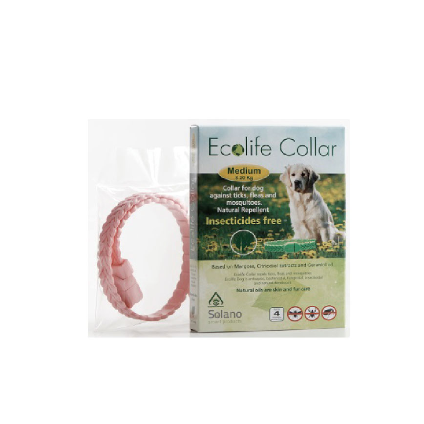 Ecolife Collar 中型犬天然驅蚤頸帶 粉紅色 (EC105P) (圖片3)