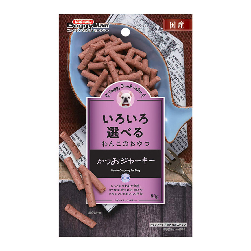 DoggyMan DoggyMan 日本製狗零食 鰹魚軟條 80g