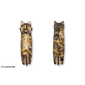 貓奴生活雜貨-日本FELISIMO-身體超長貓毛巾-905-玳瑁貓-貓咪精品-寵物用品速遞