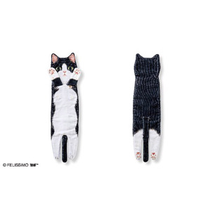 貓奴生活雜貨-日本FELISIMO-身體超長貓毛巾-903-八分貓-貓咪精品-寵物用品速遞