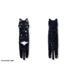 貓奴生活雜貨-日本FELISIMO-身體超長貓毛巾-901-黑貓-貓咪精品-寵物用品速遞