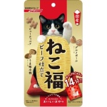 日本日清 貓零食 海鮮牛肉蔬菜零食粒 3g 14袋入 (紅) 貓零食 寵物零食 日清 寵物用品速遞