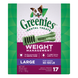 狗小食-Greenies-體重管理潔齒骨-大型犬用-17支-27oz-Greenies-寵物用品速遞
