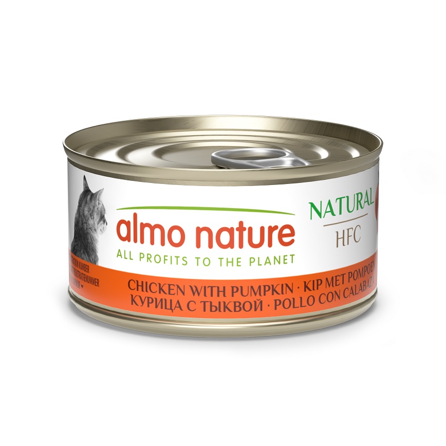 Almo Nature Almo Nature HFC 貓罐頭 天然系列 雞肉+南瓜 70g (9034)