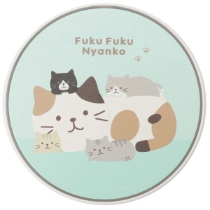 貓奴生活雜貨-日本FukuFukuNyanko-超可愛貓貓-無線充電器-合家貓-Nyanko藍色集合-一個入-貓咪精品-寵物用品速遞