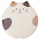 貓奴生活雜貨-日本FukuFukuNyanko-超圓無線叉電器-鴛鴦色耳朵-Miche-一個入-貓咪精品-寵物用品速遞