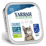 Yarrah 貓罐頭 有機雞塊 鯡魚 100g (AW919012) 貓罐頭 貓濕糧 Yarrah 寵物用品速遞