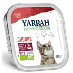 Yarrah 貓罐頭 有機雞塊 牛肉 100g (AW919022) 貓罐頭 貓濕糧 Yarrah 寵物用品速遞