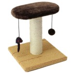 貓咪玩具-日本MARUKAN-毛毛面單柱貓抓爬架-一個入-貓貓-寵物用品速遞
