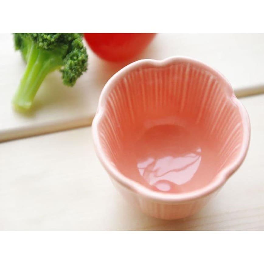 清酒杯 日本清酒杯 美濃燒 春分小花清酒杯 粉紅 2本入(TBS)