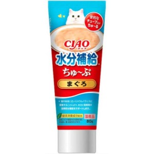 貓咪保健用品-日本CIAO水分補給營養膏-金槍魚味-80g-藍紅-CS-158-營養膏-保充劑-寵物用品速遞