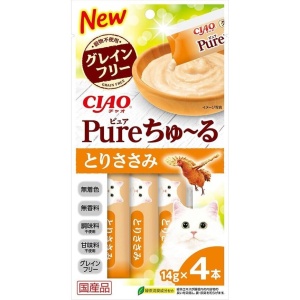 貓小食-日本CIAO肉泥餐包-Churu-Pure-無添加雞肉肉醬-56g-SC-324-CIAO-INABA-寵物用品速遞