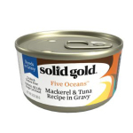 Solid Gold 素力高 無穀物貓罐頭 鯖魚吞拿魚 3oz (SG508A) 貓罐頭 貓濕糧 solidgold 素力高 寵物用品速遞