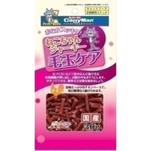 貓小食-日本CattyMan-毛玉配慮貓小食-雞肉味-30g-CattyMan-寵物用品速遞