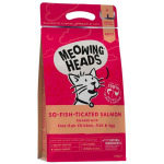 Meowing Heads 貓糧 全天然成貓配方 三文魚雞肉及鮮魚 4kg (MHS4) (粉紅) 貓糧 貓乾糧 Meowing Heads 寵物用品速遞