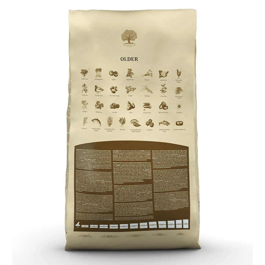 Essential Foods 易膳 狗糧 長青 Older 10kg (大粒) (O-10) (新包裝) (圖片4)