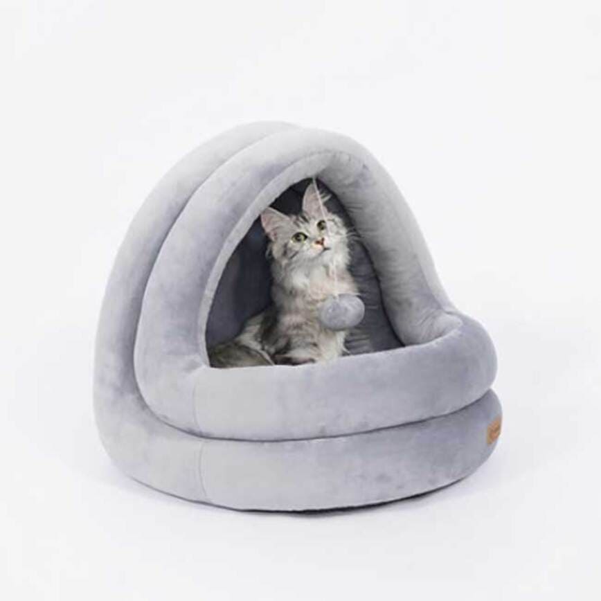 更多其他寵物用品品牌 Zeze四季通用 保暖自在寵物睡寵 灰色大碼