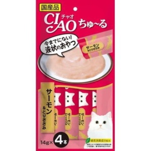 貓小食-日本CIAO-肉泥餐包-三文魚雞肉醬-56g-SC-146-CIAO-INABA-寵物用品速遞