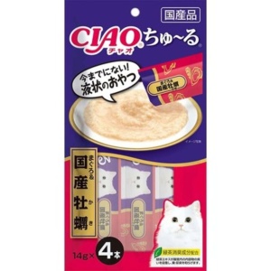 貓小食-日本CIAO-肉泥餐包-國產牡蠣肉醬-56g-SC-110-CIAO-INABA-寵物用品速遞