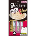 CIAO 貓零食 日本肉泥餐包 極品吞拿魚肉醬 14g 4本入 (SC-150) 貓小食 CIAO INABA 貓零食 寵物用品速遞