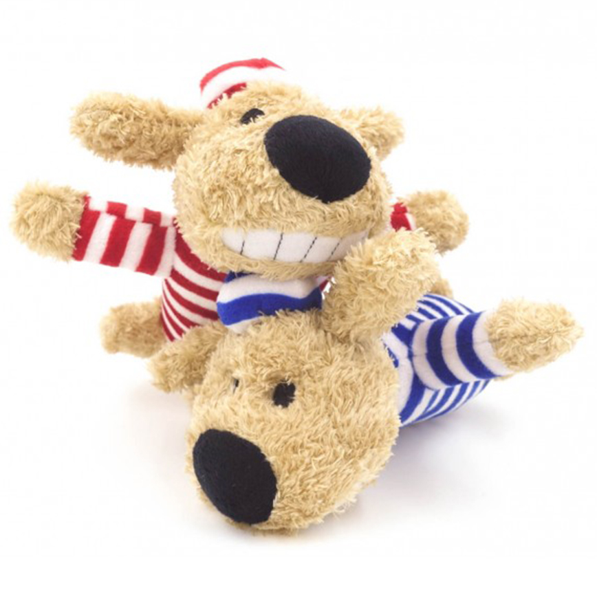 Billipets Billipets 狗玩具 超軟發聲囚犯狗 紅色 16cm (NS-10213-RED)