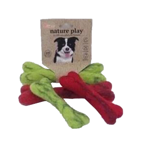 狗狗玩具-Billipets-新西蘭天然羊毛骨頭玩具-小-綠-NS-16179-GREEN-狗狗-寵物用品速遞
