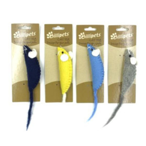 貓咪玩具-Billipets-天然羊毛貓玩具-老鼠-NS-12217-顏色隨機-其他-寵物用品速遞