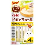 CIAO 貓零食 日本肉泥餐包 Churu Pure 無添加雞肉扇貝味 56g (SC-328) 貓小食 CIAO INABA 貓零食 寵物用品速遞