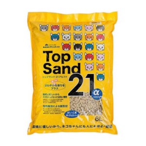 Top-Sand-21-豆腐貓砂-日本Top-Sand-21-α-玉米雙通豆腐貓砂-6L-豆腐貓砂-豆乳貓砂-寵物用品速遞