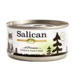 Salican 貓罐頭 清湯鮮雞肉+鴨肉 85g (002880) 貓罐頭 貓濕糧 Salican 寵物用品速遞
