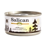 Salican 鮮雞肉+沙甸魚貓罐頭(清湯) 85g (002881) 貓罐頭 貓濕糧 Salican 寵物用品速遞