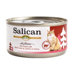 Salican 貓罐頭 肉汁牛肝+紅蘿蔔 85g (002885) 貓罐頭 貓濕糧 Salican 寵物用品速遞