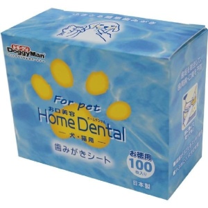貓犬用清潔美容用品-日本DoggyMan-寵物家用潔齒布-100枚入-口腔護理-寵物用品速遞