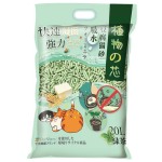 豆腐貓砂 植物之芯 綠茶配方 20L (002684) 貓砂 豆腐貓砂 寵物用品速遞