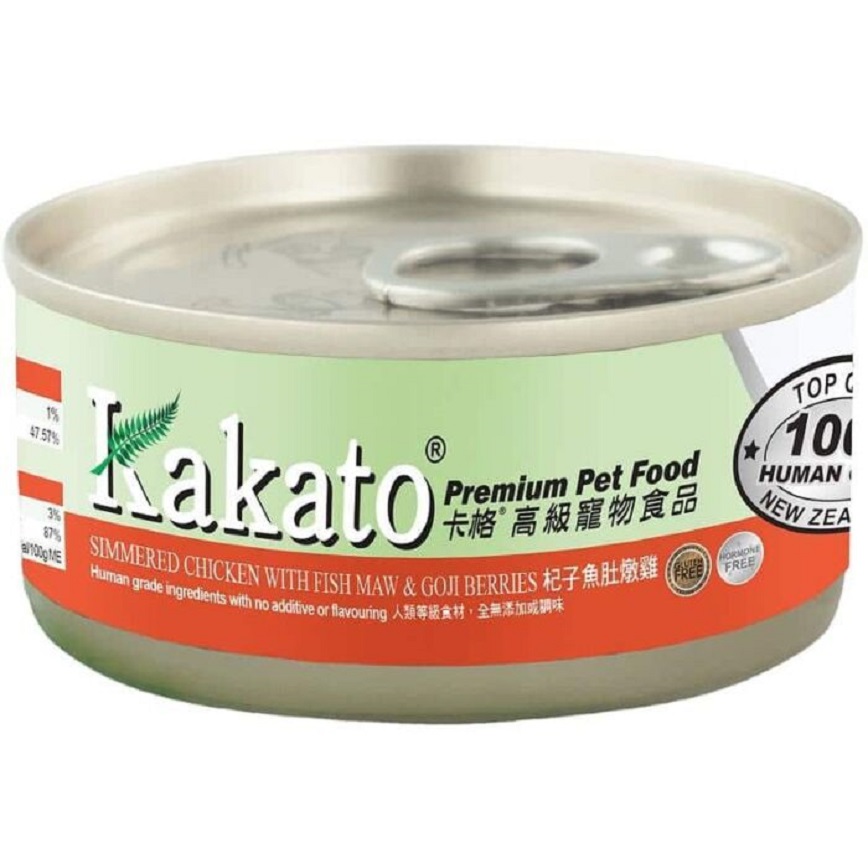 Kakato Kakato 罐頭 貓狗罐頭 杞子魚肚燉雞 70g (貓狗共用) (TD0711THK)