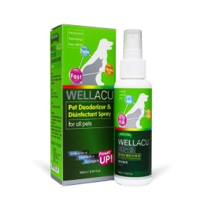 貓犬用清潔美容用品-WELLACU-威治靈寵物抗菌乾洗噴霧-100ml-988840-皮膚毛髮護理-寵物用品速遞