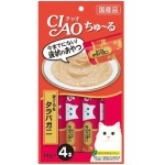 CIAO 貓零食 日本肉泥餐包 金槍魚及鱈場蟹肉醬 56g (橙) (SC-108) 貓小食 CIAO INABA 貓零食 寵物用品速遞
