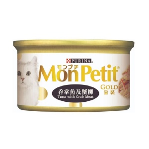 MonPetit-金裝系列-金裝吞拿魚及蟹柳-85g-肉凍系列-黑-NE11638007-MonPetit-寵物用品速遞