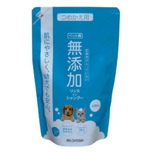 貓犬用清潔美容用品-日本IRIS-無添加洗護合一寵物沐浴露-MRS-600-430ml-補充裝-皮膚毛髮護理-寵物用品速遞