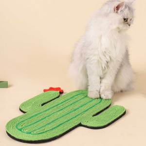 貓咪玩具-劍麻貓抓耐用貓抓墊-仙人掌-貓抓板-貓爬架-寵物用品速遞