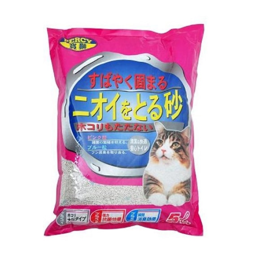 PERCY 寶獅貓砂 茉莉花香抗菌粗砂 5L (B1-L)