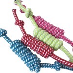 狗狗磨牙棉繩互動訓練玩具 糖果繩結 一個 (顏色隨機) 狗狗 狗狗玩具 寵物用品速遞