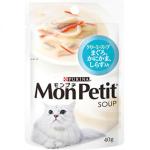 MonPetit 白汁濃湯系列 吞拿魚及白飯魚 40g (淺藍) 貓罐頭 貓濕糧 MonPetit 寵物用品速遞