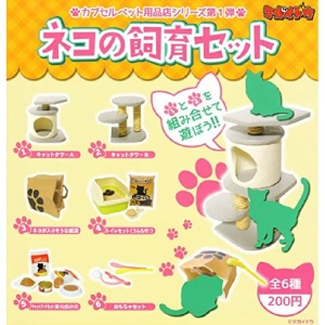 主人生活用品雜貨-日本直送-貓公仔擺設-養貓必備六件套-一套六隻-貓咪精品-清酒十四代獺祭專家