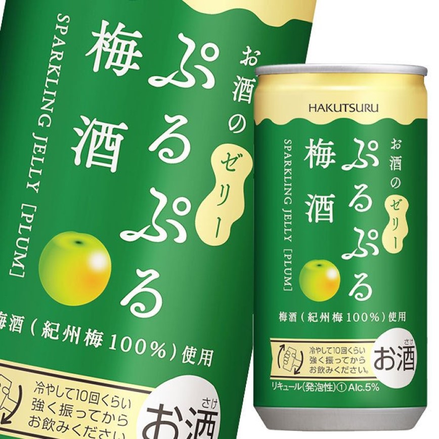 白鶴酒造 Purupuru氣泡啫喱 Shake Shake清酒 梅味 190ml (2罐裝) (圖片3)