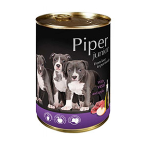 狗罐頭-狗濕糧-Piper-黑鑽狗罐頭系列-幼犬配方-牛仔肉-蘋果-400g-PVJ400-Piper-寵物用品速遞