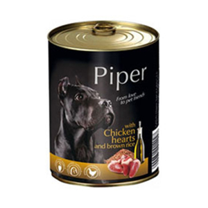 狗罐頭-狗濕糧-Piper-黑鑽狗罐頭系列-成犬配方-雞心-糙米-400g-PCH400-Piper-寵物用品速遞
